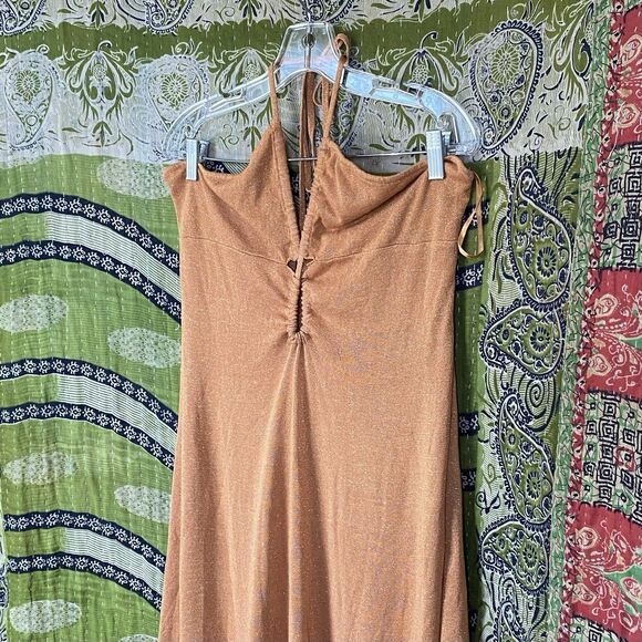 NWT Bec + Bridge x Free People Desert Sun Indya Knit Maxi Cutout Dress Size 12 - Picture 10 of 16